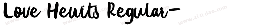 Love Hewits Regular字体转换